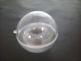 Bola acrílica de 6,5 cm - 2 partes - kit 50 peças