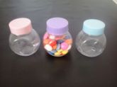 Mini baleiros - 50 ml com tampa - kit 50 peças