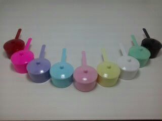 Mini panelinhas de brigadeiro com tampas kit com 50 peças