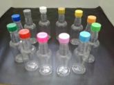 Garrafinhas pvc 50 ml com tampa - kit 50 peças